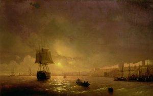 Vista de Odessa por Moonlight, 1846